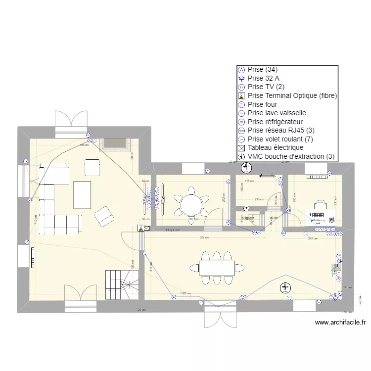 Plan Prise RDC. Floor plan with Plan Prise RDC. Floor plan with