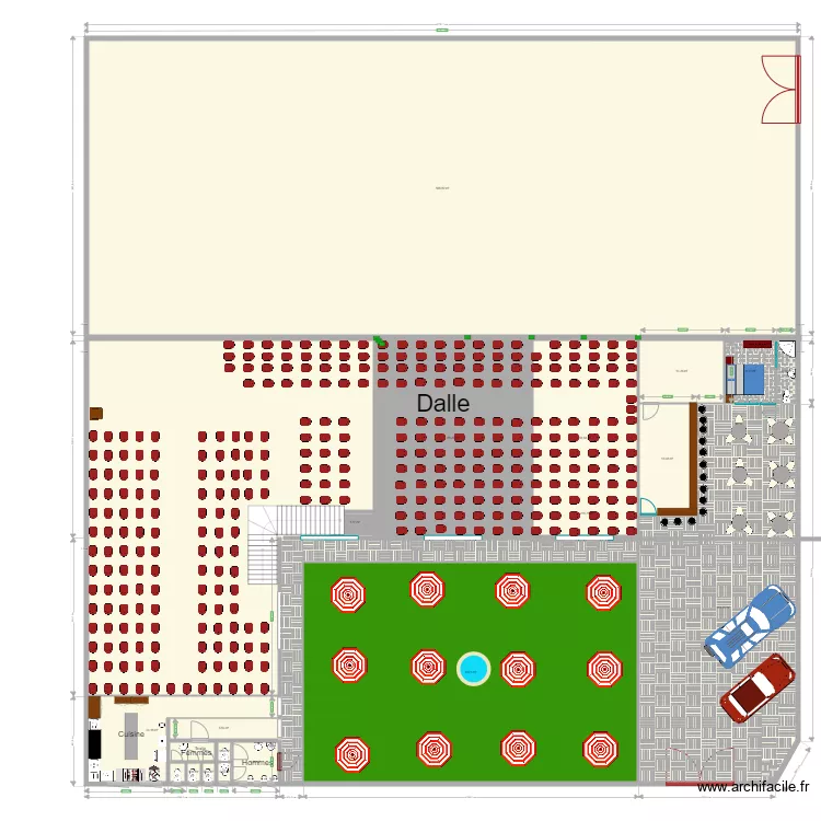 mwamba etage. Floor plan with 