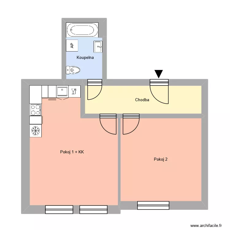 Př&iacute;vozsk&aacute; 1643, byt 15. Floor plan with 9  and 174 m²