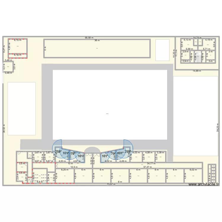 Excel School. Floor plan with 