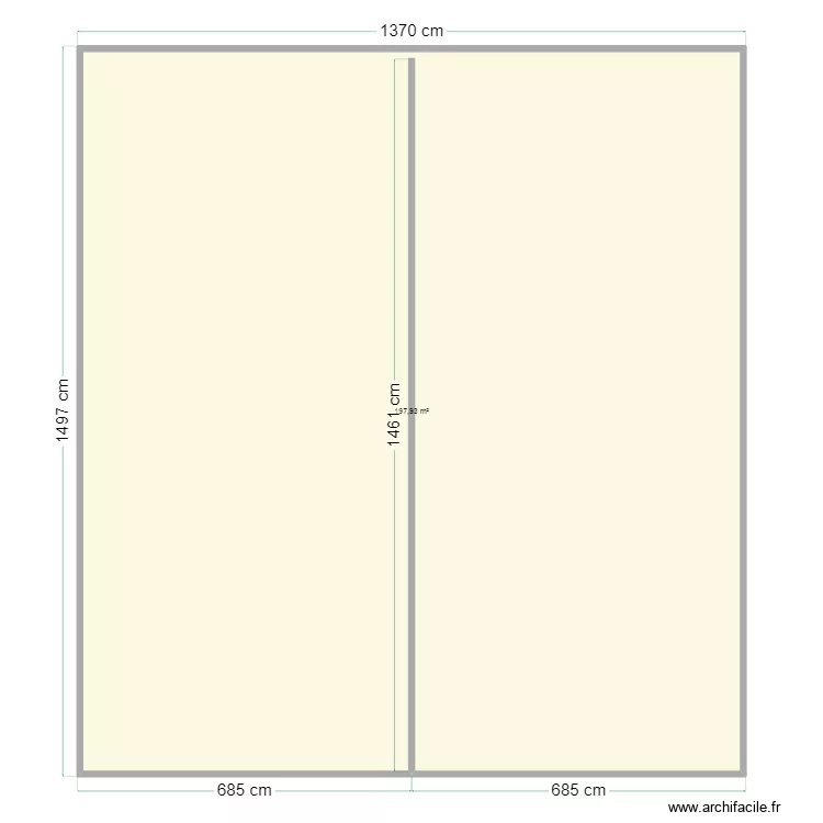 parcelle kadede. Floor plan with 