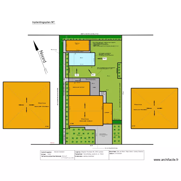 Vergunning_zwembad_nieuwe_toestand. Floor plan with Vergunning_zwembad_nieuwe_toestand. Floor plan with