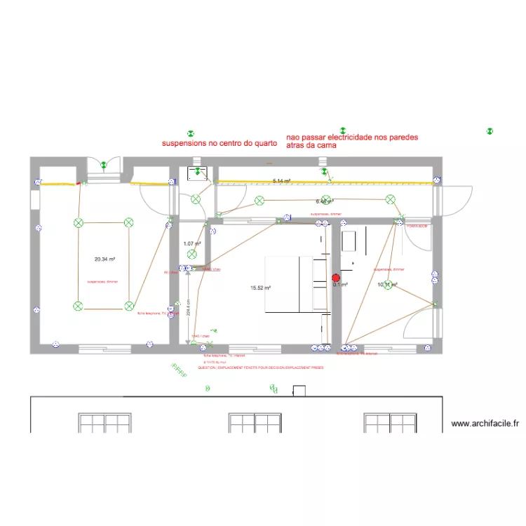 nos chambres. Floor plan with 