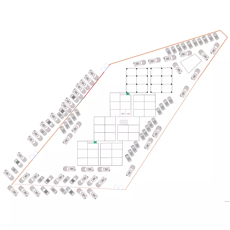 ossature. Floor plan with 