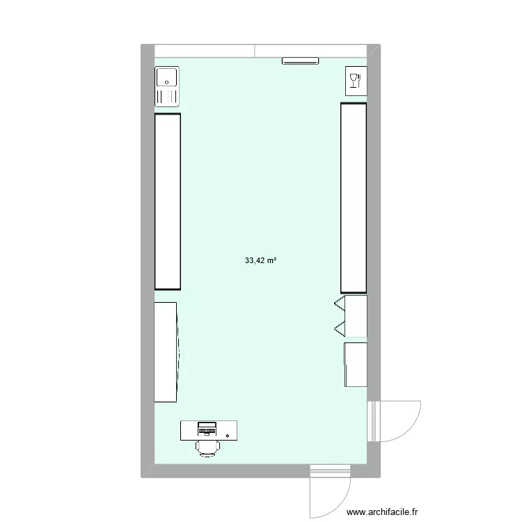 Sala Trichine. Floor plan with 