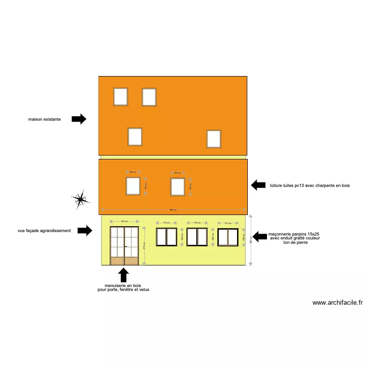facade fini1. Floor plan with 