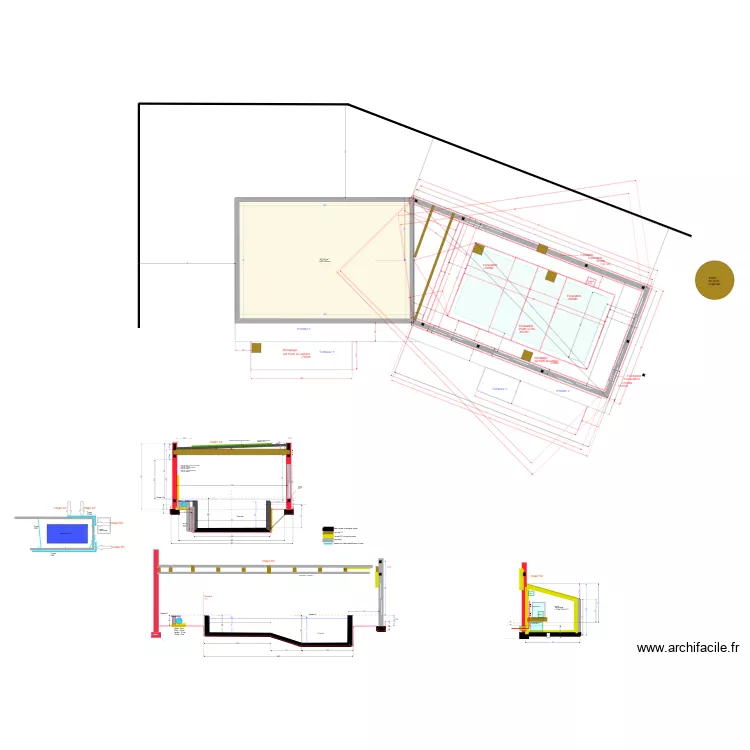 piscine béton mur brique 2024 v27 Terrassement. Floor plan with piscine béton mur brique 2024 v27 Terrassement. Floor plan with