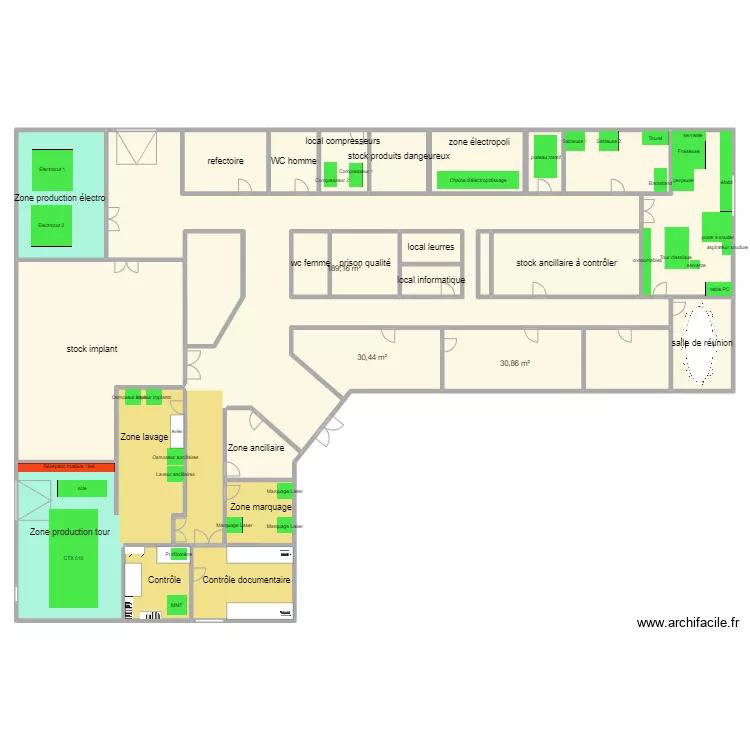 nogent travaux atelier. Floor plan with 