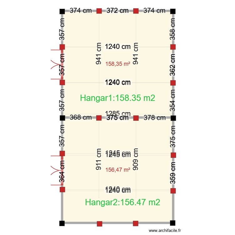 nouvelles semelles  hangar1bis. Floor plan with 0 room and 0 m2