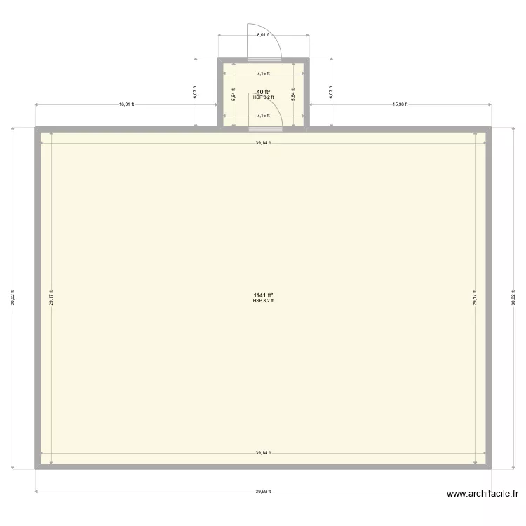 Masy Large Freezer with Ante. Floor plan with 