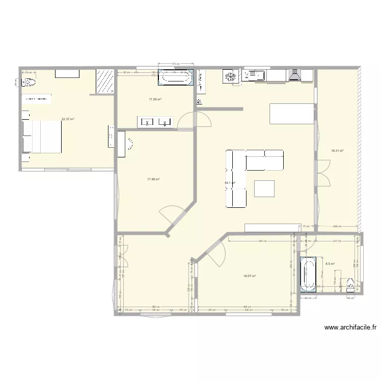 chambre supp . Floor plan with 