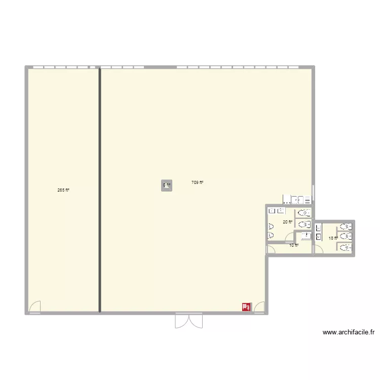 1206 office New. Floor plan with 