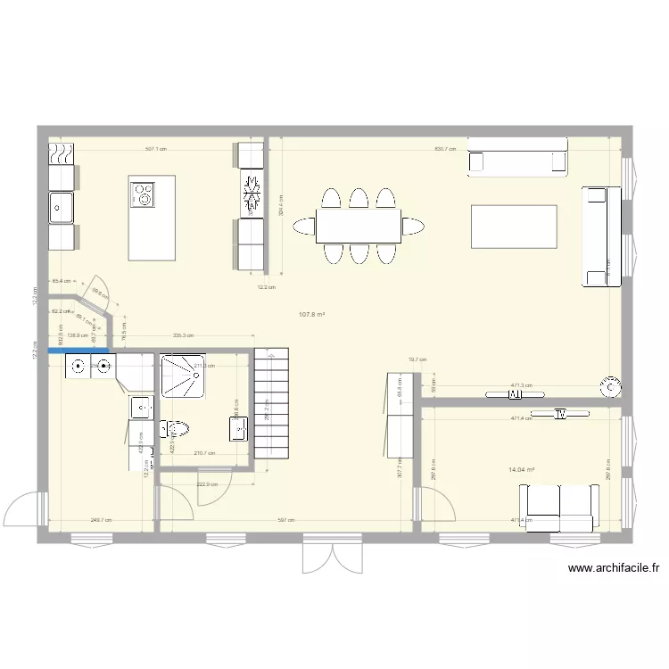 Ahosson 2P. Floor plan with Ahosson 2P. Floor plan with