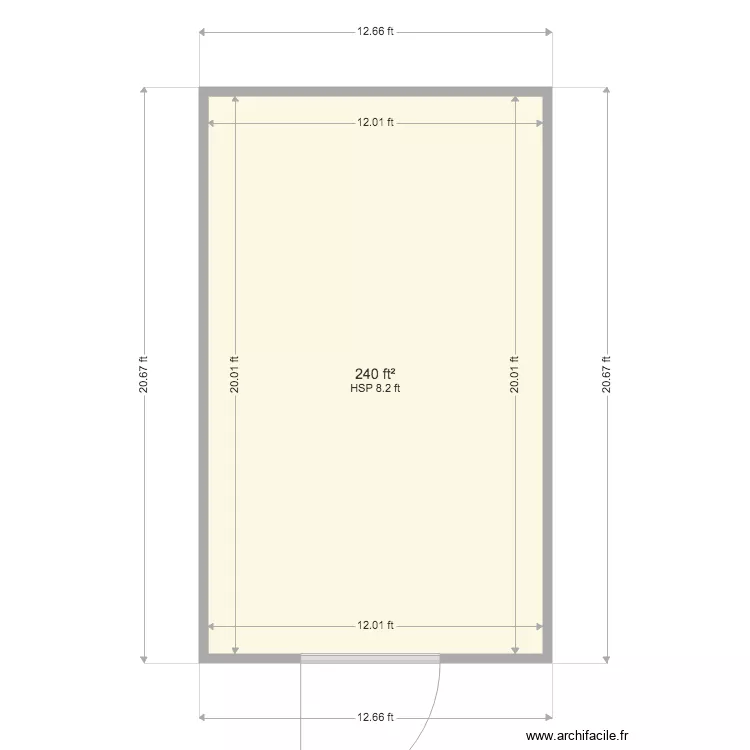 hhtrench. Floor plan with 