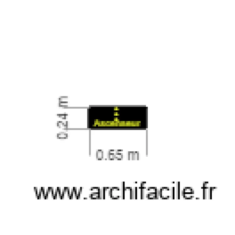 ascenseur. Floor plan with 