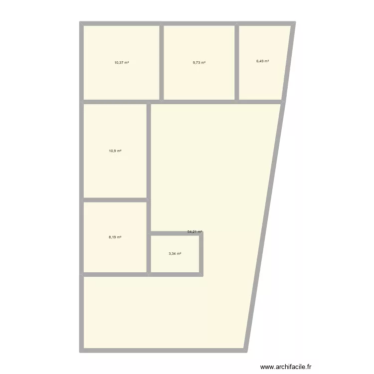 casa032. Floor plan with 7  and 103 m²