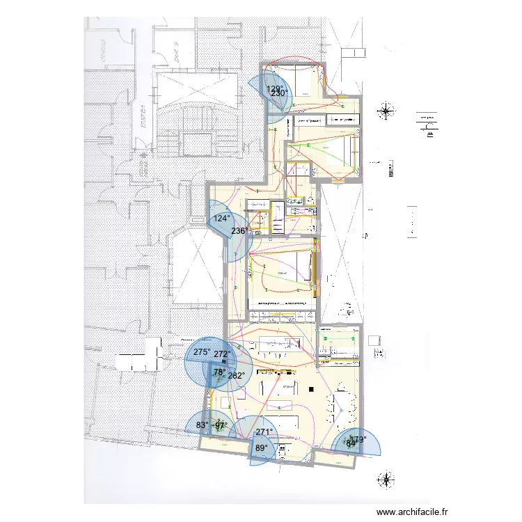 mdu15 gabanero enchufes luz . Floor plan with 