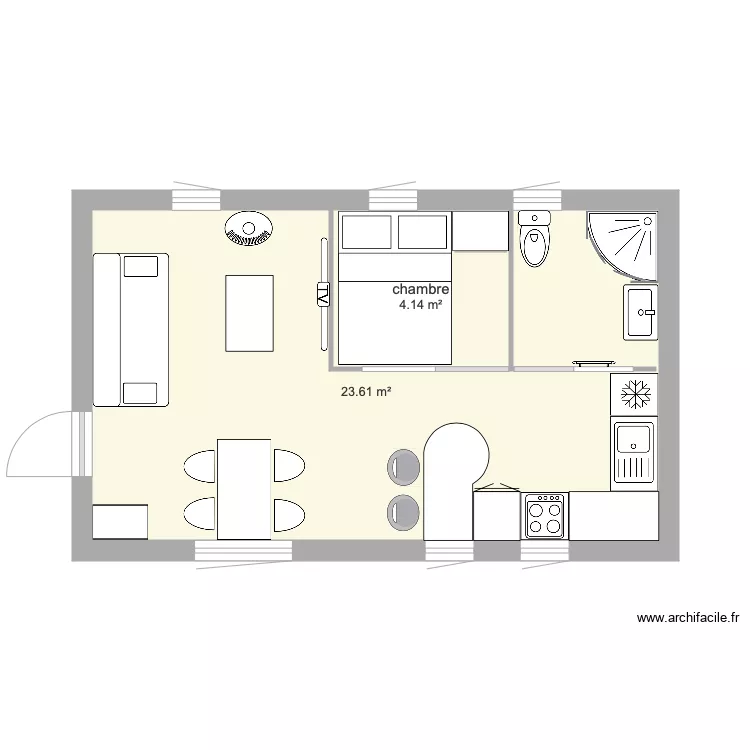 chalet. Floor plan with 
