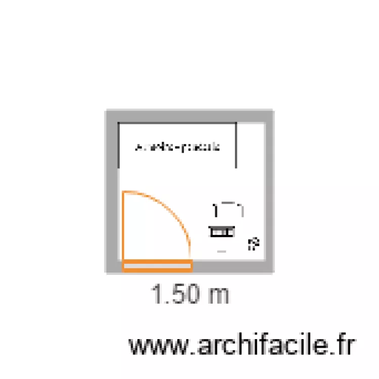 sport office. Floor plan with 
