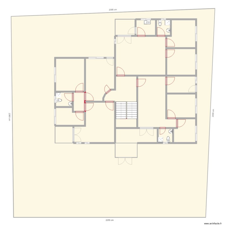 appartements INSS premier et deuxieme etage. Floor plan with 0 room and 0 m2