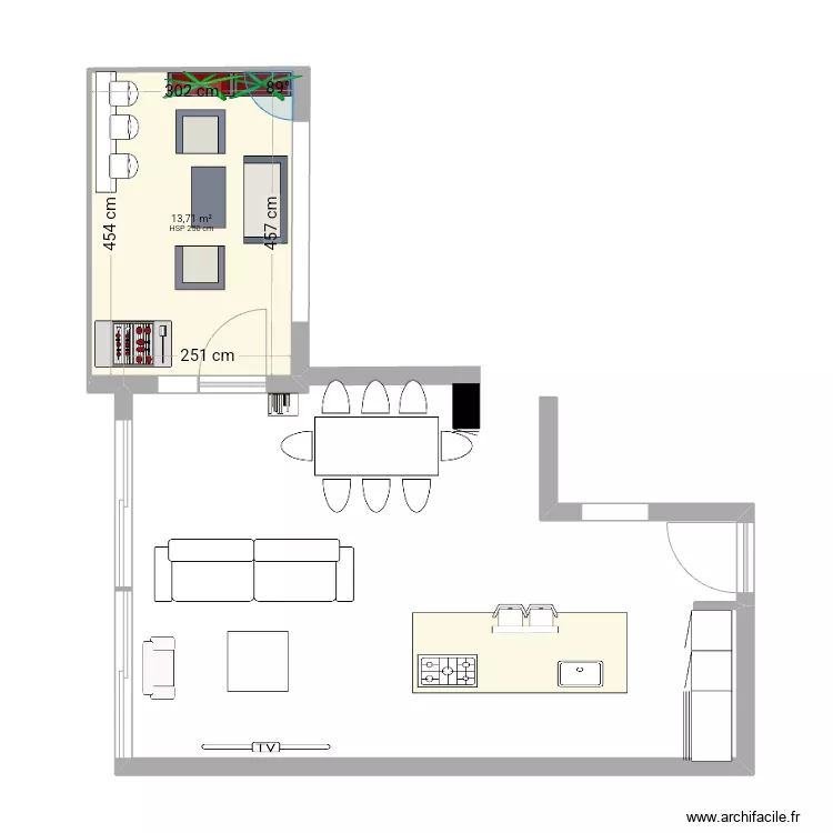 Map3. Floor plan with 