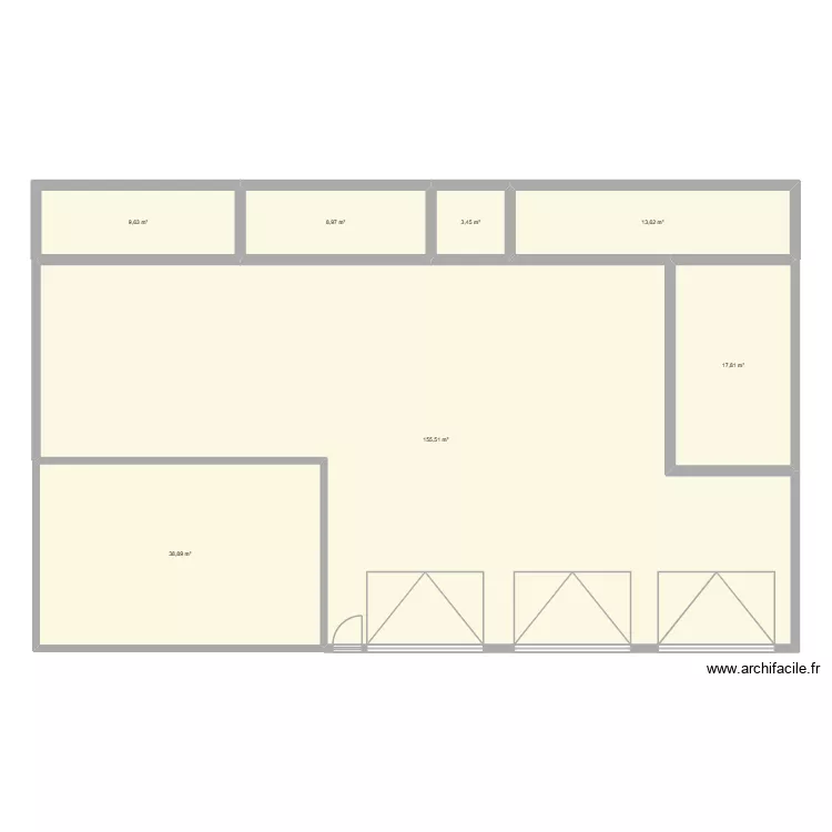 Garage Franklin. Floor plan with 