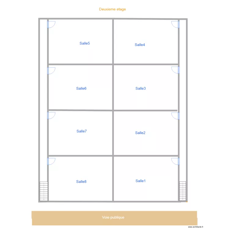 Quatrieme niveau. Floor plan with 