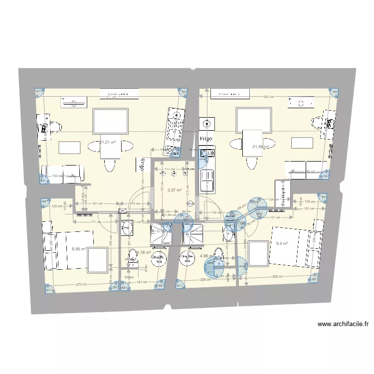 st nicolas Etage 2 V11. Floor plan with 