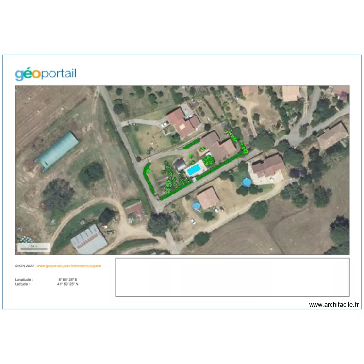 Prate Tondu. Floor plan with 