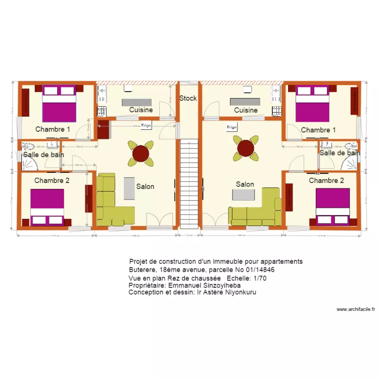 musalac RDC. Floor plan with 