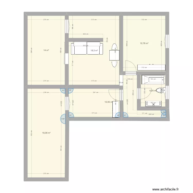 Cobe&ntilde;a. Floor plan with 