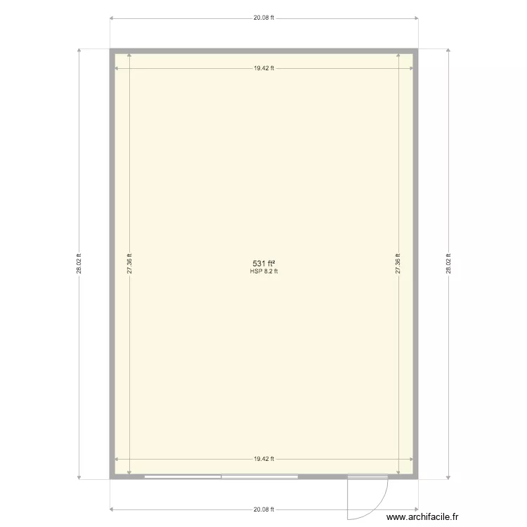 Tissue Cold. Floor plan with 