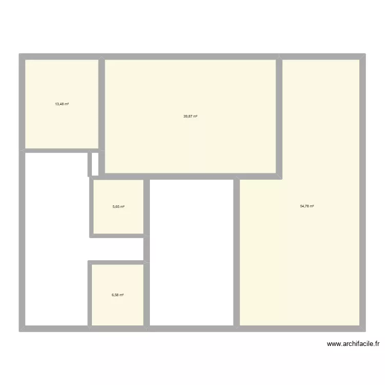 grupp1. Floor plan with 5 rooms and 120 m²