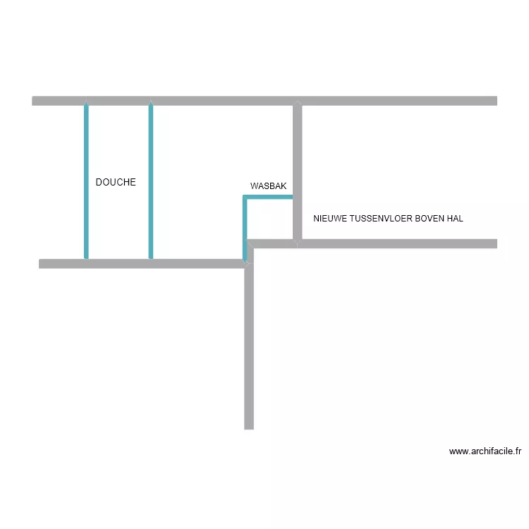 badkamer joris klein NIEUW. Floor plan with 