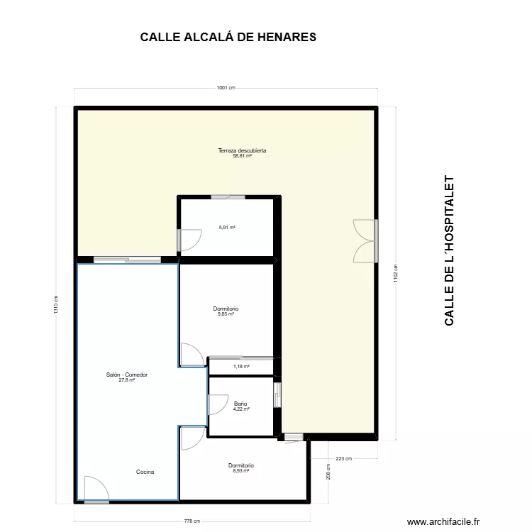 L&acute;HOSPITALET 4-PORT DES TORRENT. Floor plan with 