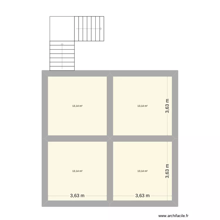 escalier cave bugarama. Floor plan with 