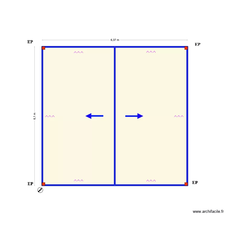 Rauwers CarPort V2. Floor plan with Rauwers CarPort V2. Floor plan with