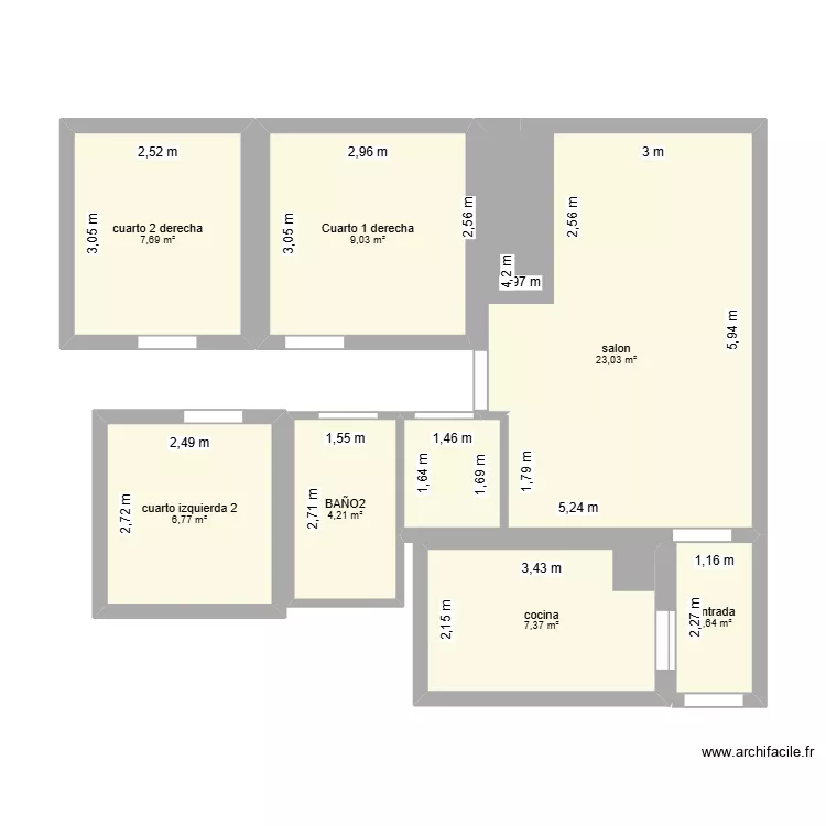 canal del bosforo. Floor plan with 7 and 61 m² canal del bosforo. Floor plan with 7 and 61 m²