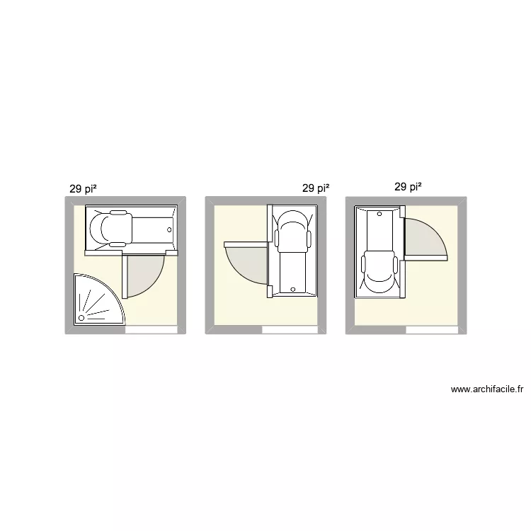 Bain Ghislain. Floor plan with 