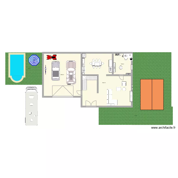 Casa CIEE. Floor plan with 3  and 148 m²