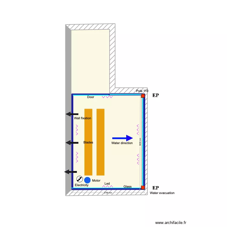 Eyzenkot. Floor plan with Eyzenkot. Floor plan with