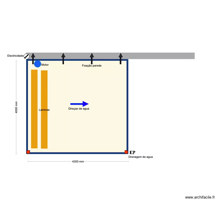 Andre Vieira. Floor plan with 1 and 16 m² Andre Vieira. Floor plan with 1 and 16 m²