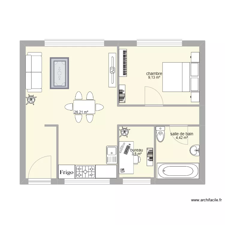 ateliers_un appartement. Floor plan with 