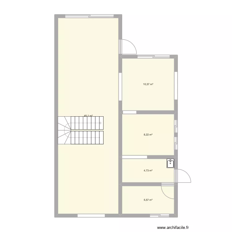 Cocina. Floor plan with 5 and 74 m² Cocina. Floor plan with 5 and 74 m²