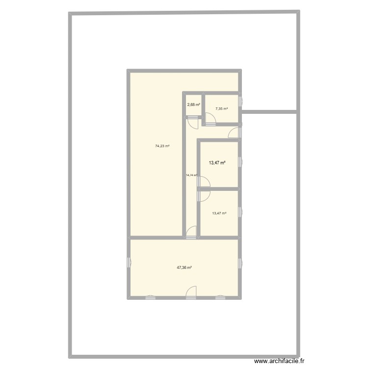 600m2 villa. Floor plan with 0 room and 0 m2
