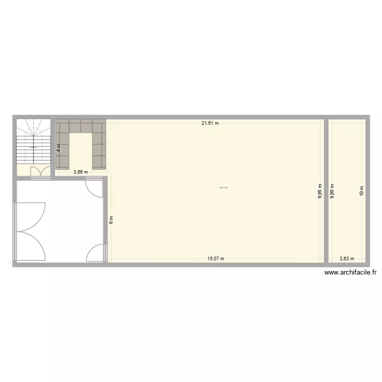 123. Floor plan with 2 Rooms and 201 m² 123. Floor plan with 2 Rooms and 201 m²