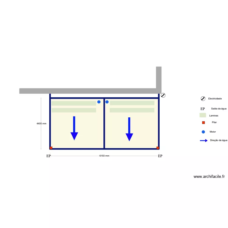 Meena. Floor plan with 2 Rooms and 14 m²