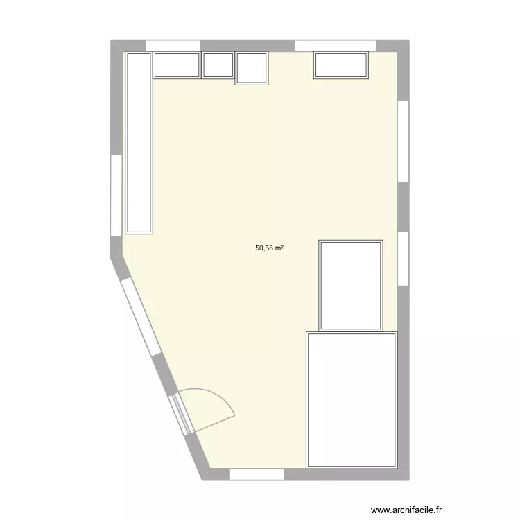 Russel St. Floor plan with 1 Room and 51 m² Russel St. Floor plan with 1 Room and 51 m²