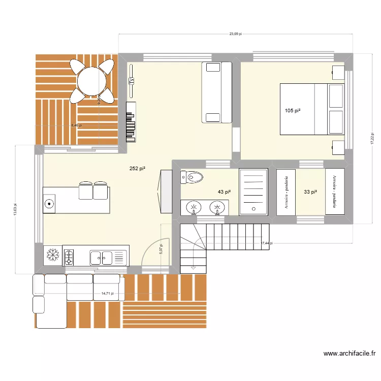 samana 2. Floor plan with 