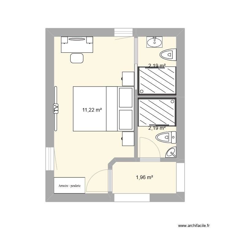 Back bedroom SDD new. Floor plan with 0 room and 0 m2 Back bedroom SDD new. Floor plan with 0 room and 0 m2